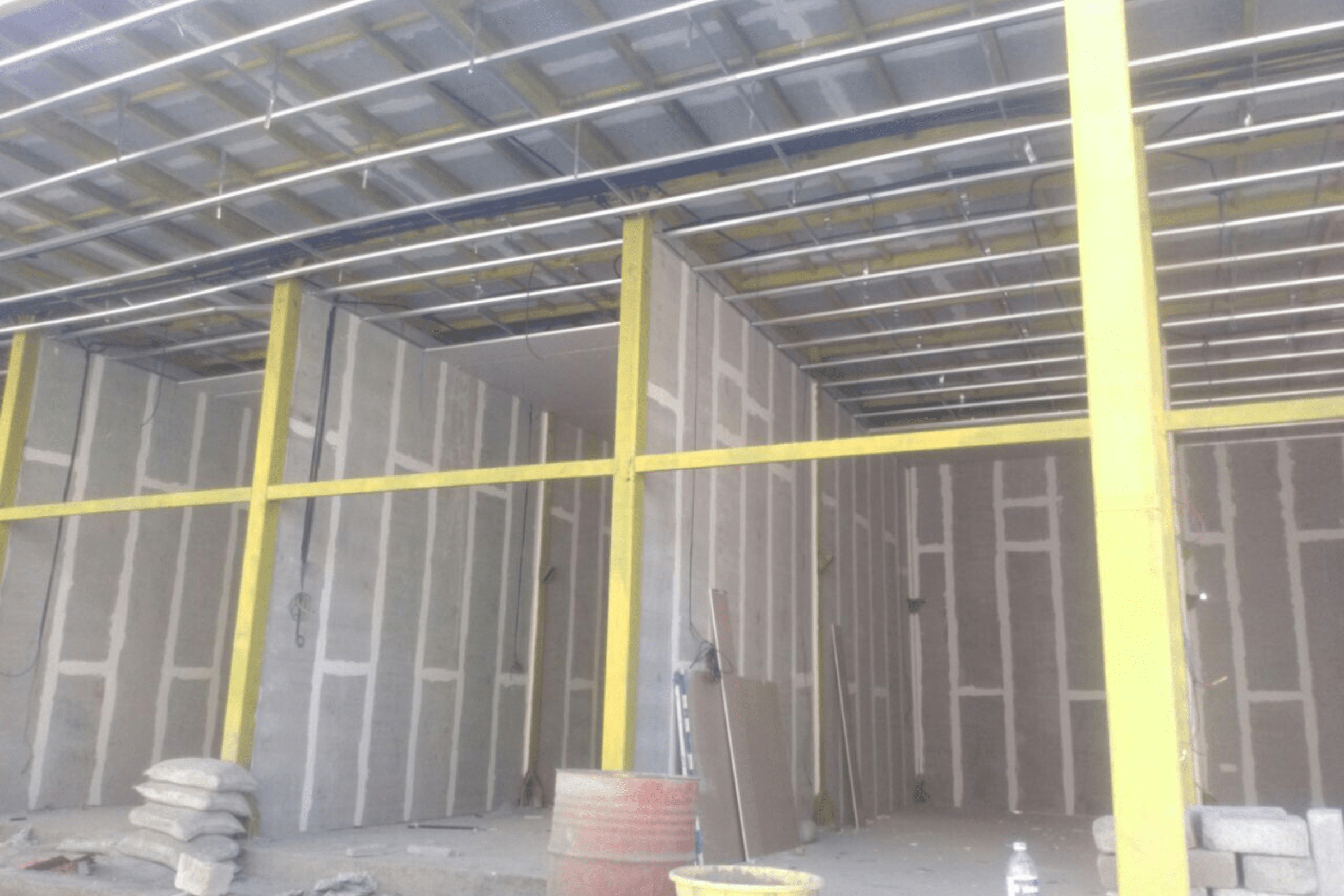 Dry Wall on Mezzanine